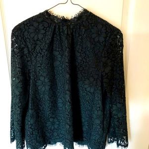 Joie Lace Mock-Neck Top